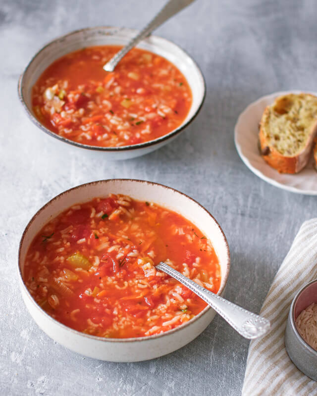 Paprasta pomidorų sriuba